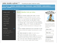 Tablet Screenshot of jakie-studia-wybrac.pl